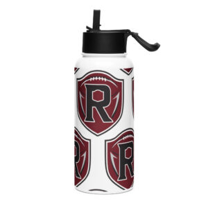 RIVALS Stainless steel water bottle with a straw lid